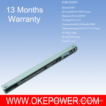 Laptop Battery For Sony Pcg-X505 Series 2200mah/24wh